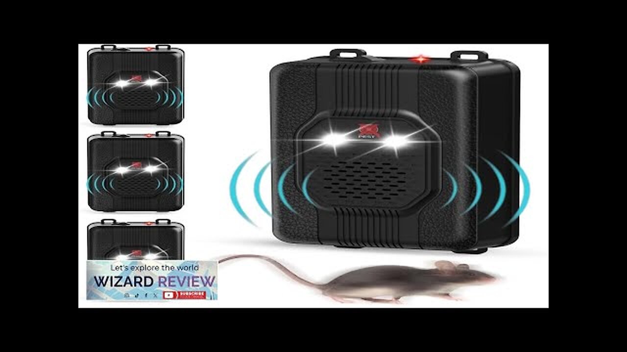 Ultrasonic Mouse Deterrent for Cars and Indoor 4 Packs Battery Operated Mouse Review