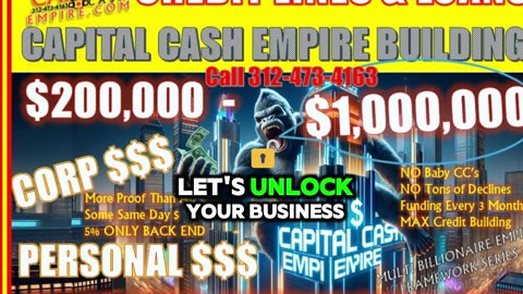 LET CAPITAL CASH UNLOCK YOUR BUSINESS, REAL ESTATE & GET YOU TO THE NEXT LEVEL! #business #MONEY