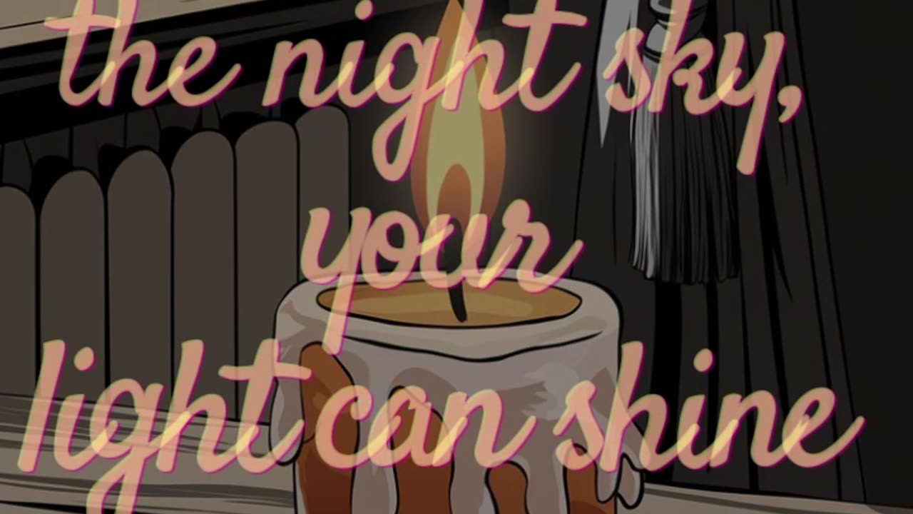 Like the stars in the night sky, your light can shine brightest in darkness