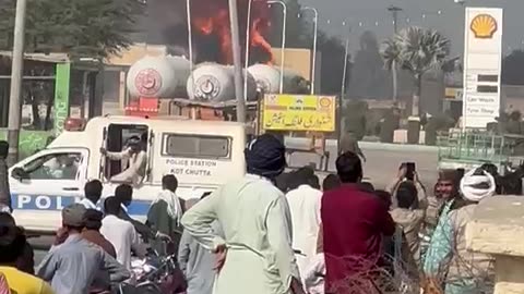 Gas truck explode