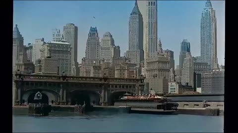 New York Skyline 1930s: The City in Color