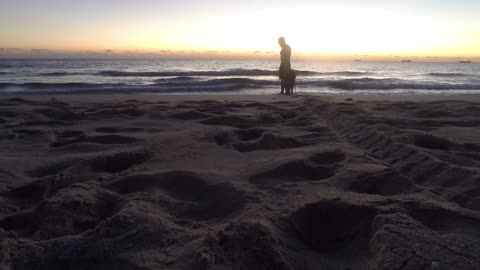 MORNINGS AT THE BEACH (2) WITH CANE CORSO