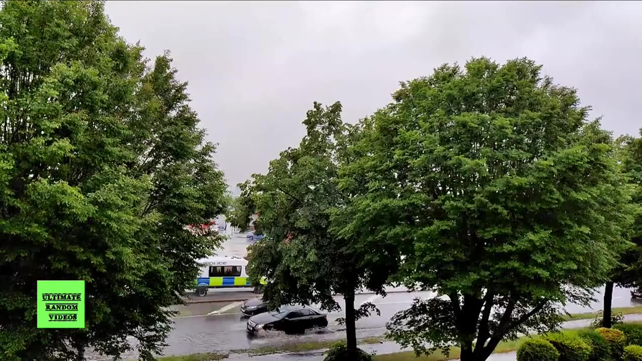 How NOT to Drive a Car in UK Storms!