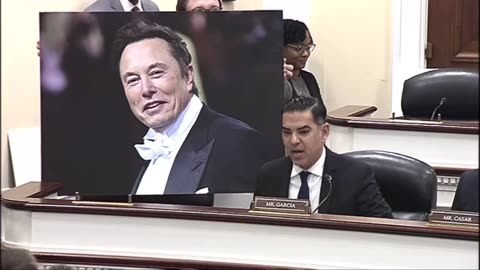 Dem shows 'dick pic' of 'President Elon Musk' at MTG's DOGE hearing