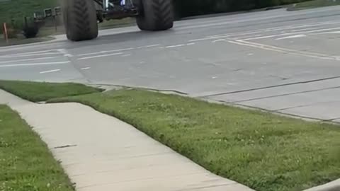 Monster Truck on the Highway!