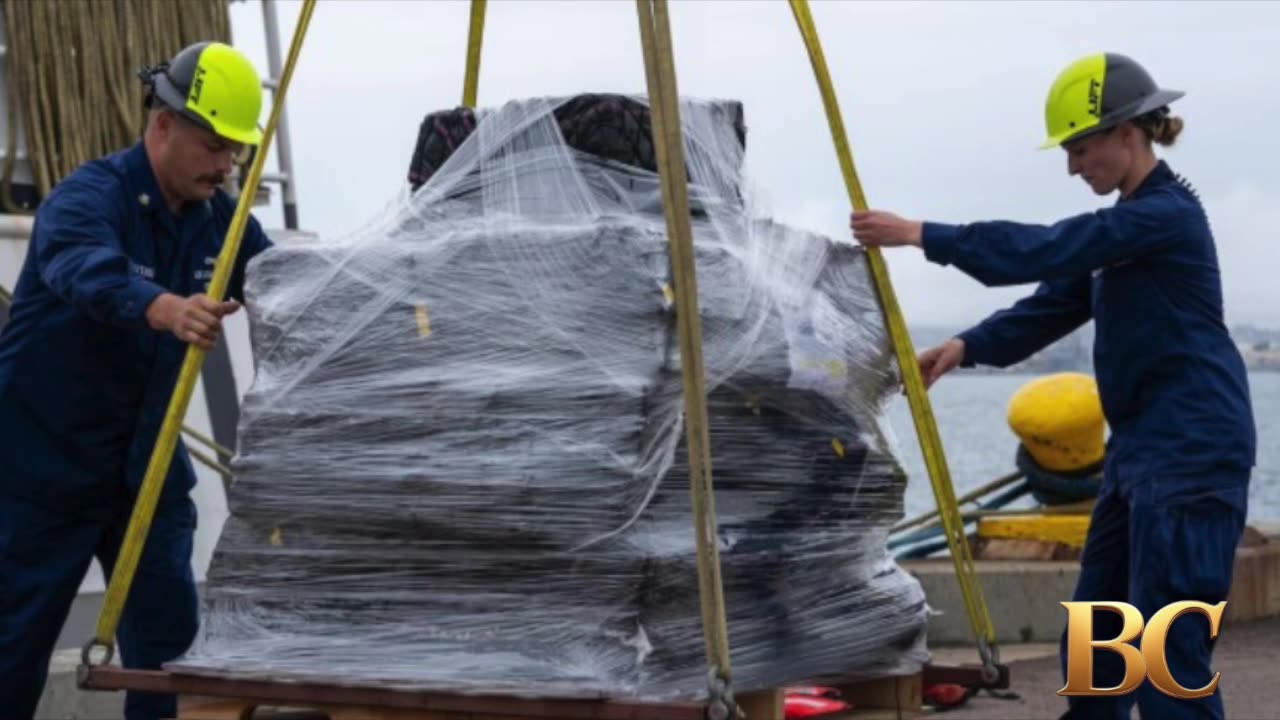 U.S. Coast Guard ship offloads $275 million of cocaine days after crew member lost at sea