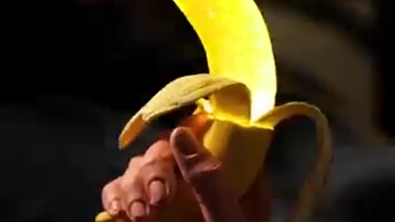 Create a glowing banana