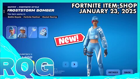 “NEW” FROSTSTORM BOMBER BUNDLE!!! NO XXXTENTACION EMOTE… FORTNITE ITEM SHOP (January 23, 2025)