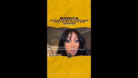 #monica Access to me is a privilege, don’t ever take it for granted