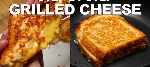 How To Make: Easy Grilled Cheese Sandwich I in a pan