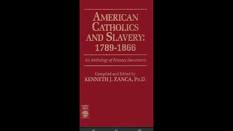 CATHOLIC AFRICAN SLAVERY