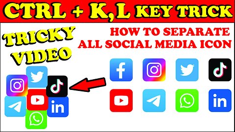 How to Break or Separate Social Media Icon Trick In Corel Draw By Seekh Raha Hoon