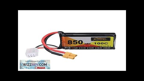 ZOP Power 7.4V 850mAh 100C 2S LiPo Battery XT30 Plug for RC Review