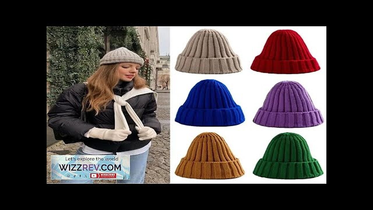 Winter Knitted Hat For Women Acrylic Beanie Unisex Elastic Warm Hip Hop Review