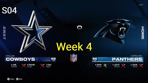 Madden NFL 25 S04 DAL vs CAR W4