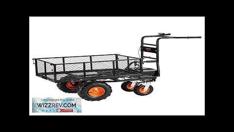 Electric Utility Cart 660lbs Capacity Power Wagon 36V 432W Wheelbarrow Review