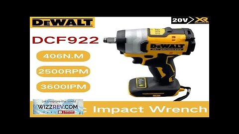 Dewalt DCF922 Wireless Impact Wrench Rechargeable High Torque 205Nm(Reverse) 1/2" 2500 PRM Review