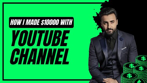 How I made $10000 on youtube in one month