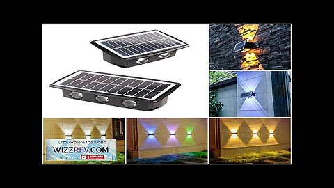 LED Solar Wall Light Outdoor Up and Down Garden Lamp for Home Review