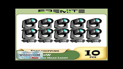 0 Tax 10Pcs Beam 10R 260W Moving Head Stage Light Prism Raibow Review