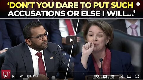 ‘We’re coming for you’_ Kash Patel blasts Senator Klobuchar at FBI Director conf