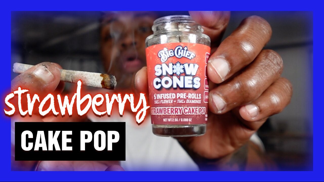 Strawberry Cake Pop BIG CHIEF Snow Cones DR GANJA