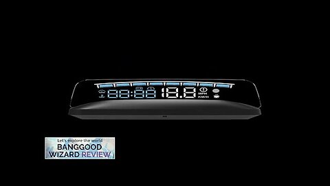 Car GPS Head Up Display Car HUD Speedometer Large Screen Voltage Alarm Review