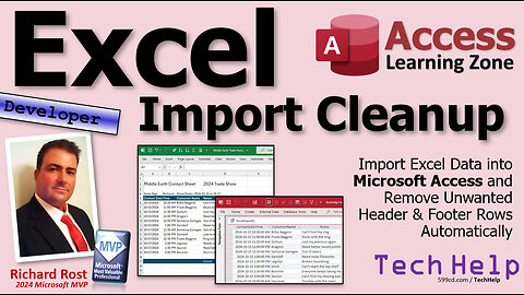 Import Excel Data into Microsoft Access and Remove Unwanted Header & Footer Rows Automatically