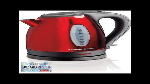 Hamilton Beach Electric Tea Kettle Water Boiler & Heater 1.7 Liter Cordless Review