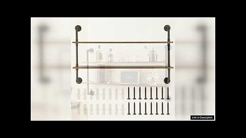 VEVOR Industrial Pipe Shelf 2 Tier 48x 9.84in Wall-Mount for Kitchen Bedroom Review