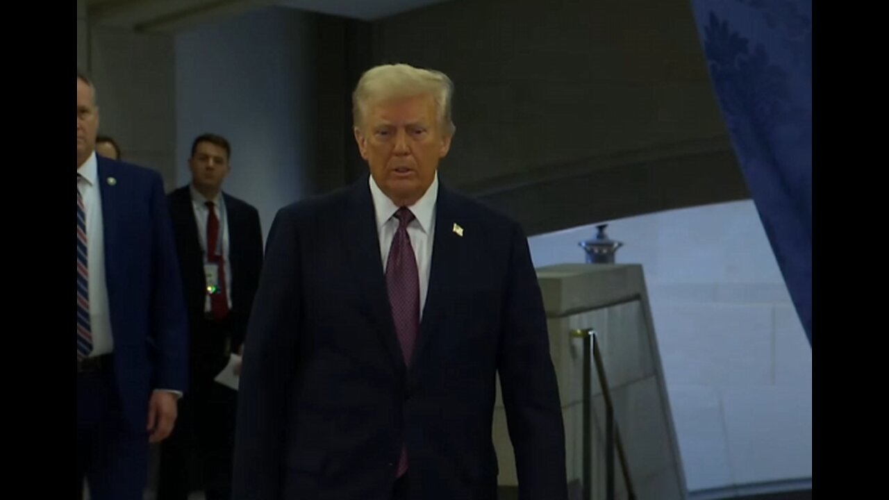 President Trump's Grand Entrance into the Capitol for Inauguration