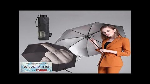 Rain Middle Finger Umbrella Women Umbrella men Windproof Folding Personality Black Middle Review