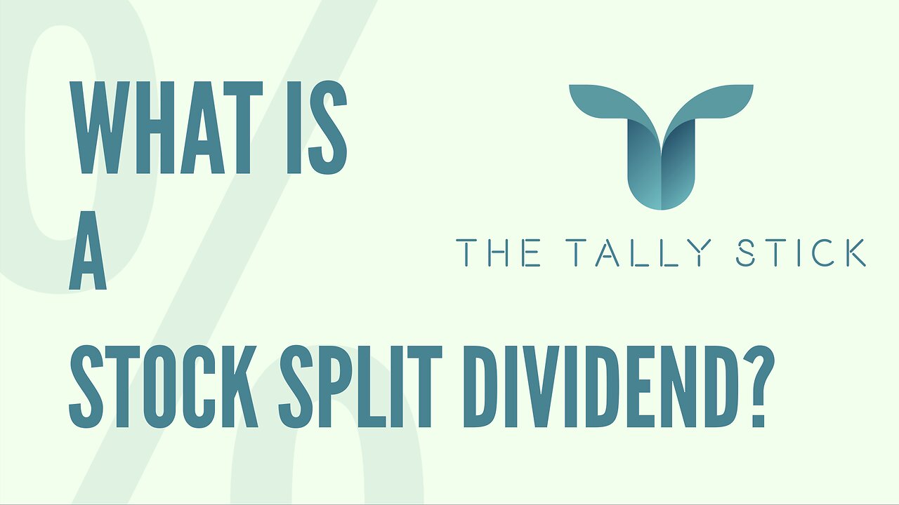 Stock Split In The Form Of A Dividend