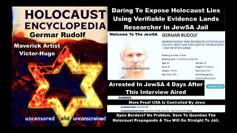 Germar Rudolf Holocaust Encyclopedia Author Jailed In USA After This Interview With Victor Hugo