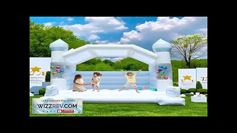 White Bounce House Inflatable Bounce House with Blower Commercial Bounce Castle Review