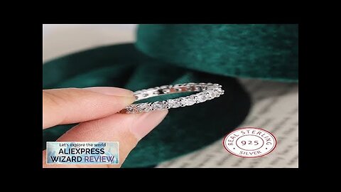 925 Silver Plated Ring for Women Exquisite Full Diamond Zircon Ring High Review