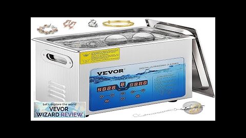 VEVOR Ultrasonic Cleaner 36KHz~40KHz Adjustable Frequency 6L 110V Ultrasonic Cleaning Review