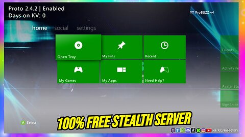 SHOWCASE PROTO STEALTH SERVER FREE FOR RGH / JTAG XBOX 360