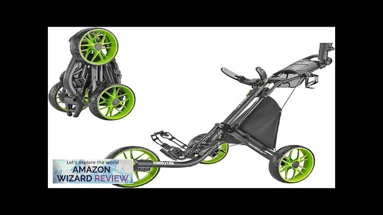 Caddytek CaddyLite EZ V8 3 Wheel Golf Push Cart Golf Trolley Review