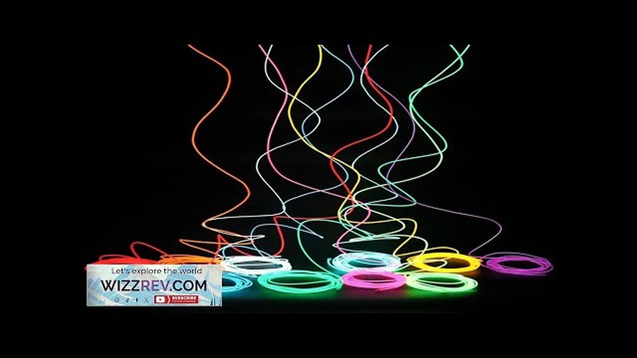 Flexible Neon Light 1M/2M/3M/5M/10M EL Wire Led Neon Dance Party Atmosphere Decor Review