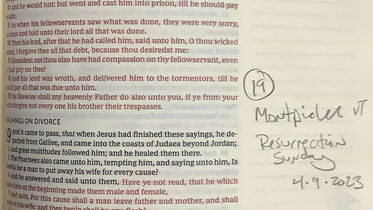 Matthew chapter 19