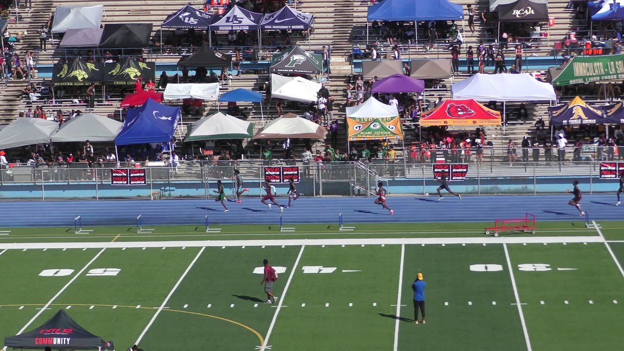 Boys 4 x 100 Meter Relay Heat 2 • 2025 Louie Bing Invitational Traz Powell Stadium Miami, FL