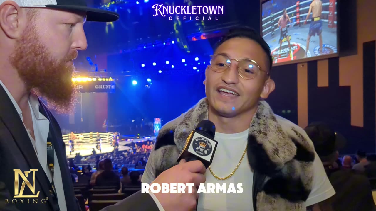 Interview at BKFC DAZN Hollywood with Robert Armas Bare Knuckle