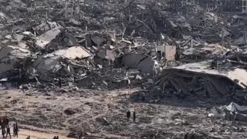 🇮🇱🇵🇸This footage shows what remains of the Gaza Strip