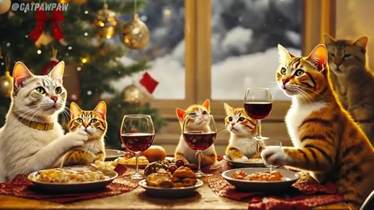 Felines at Christmas Interesting Felines Doing Human