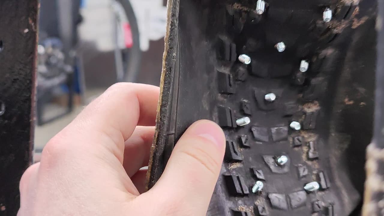 Preparing a Bicycle Tire for Snow Riding