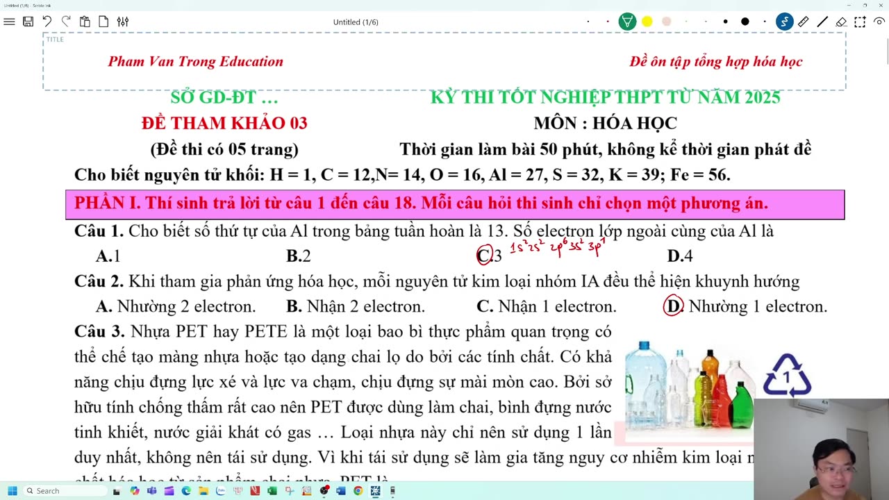 "VIDEO ĐỀ PHÁT TRIỂN ĐỀ THAM KHẢO 03 "