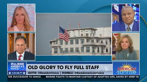 FLAGS FULL STAFF AT INAUGURATION