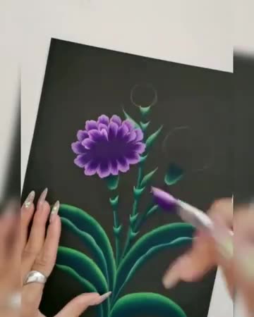 easy nature drawing painting | acrylic painting | nature drawing easy nature drawing