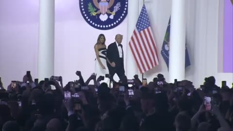 Inaugural Ball - Präsident Donald Trump und First Lady Melania Trump,